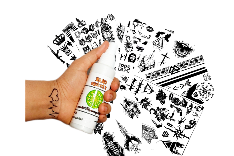 اسپری تتو و طرح های مردانه