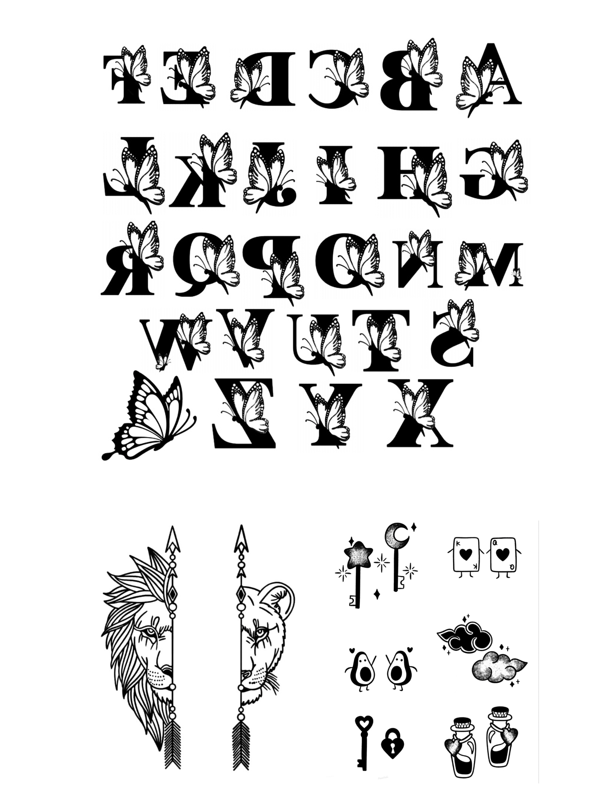 اسپری تتو وطرح های زنانه