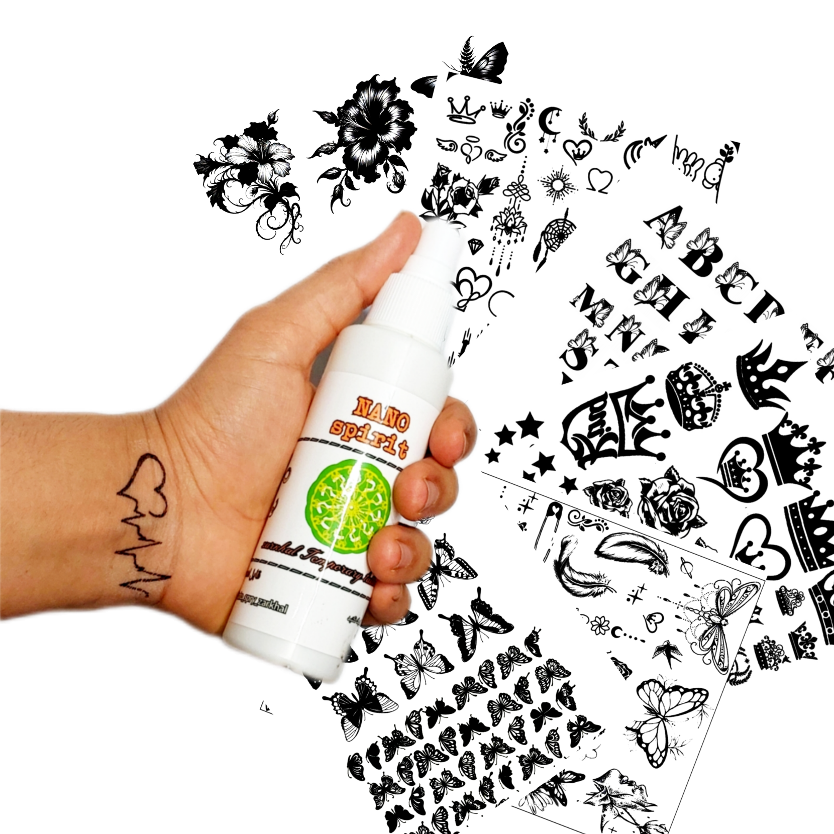 اسپری تتو وطرح های زنانه