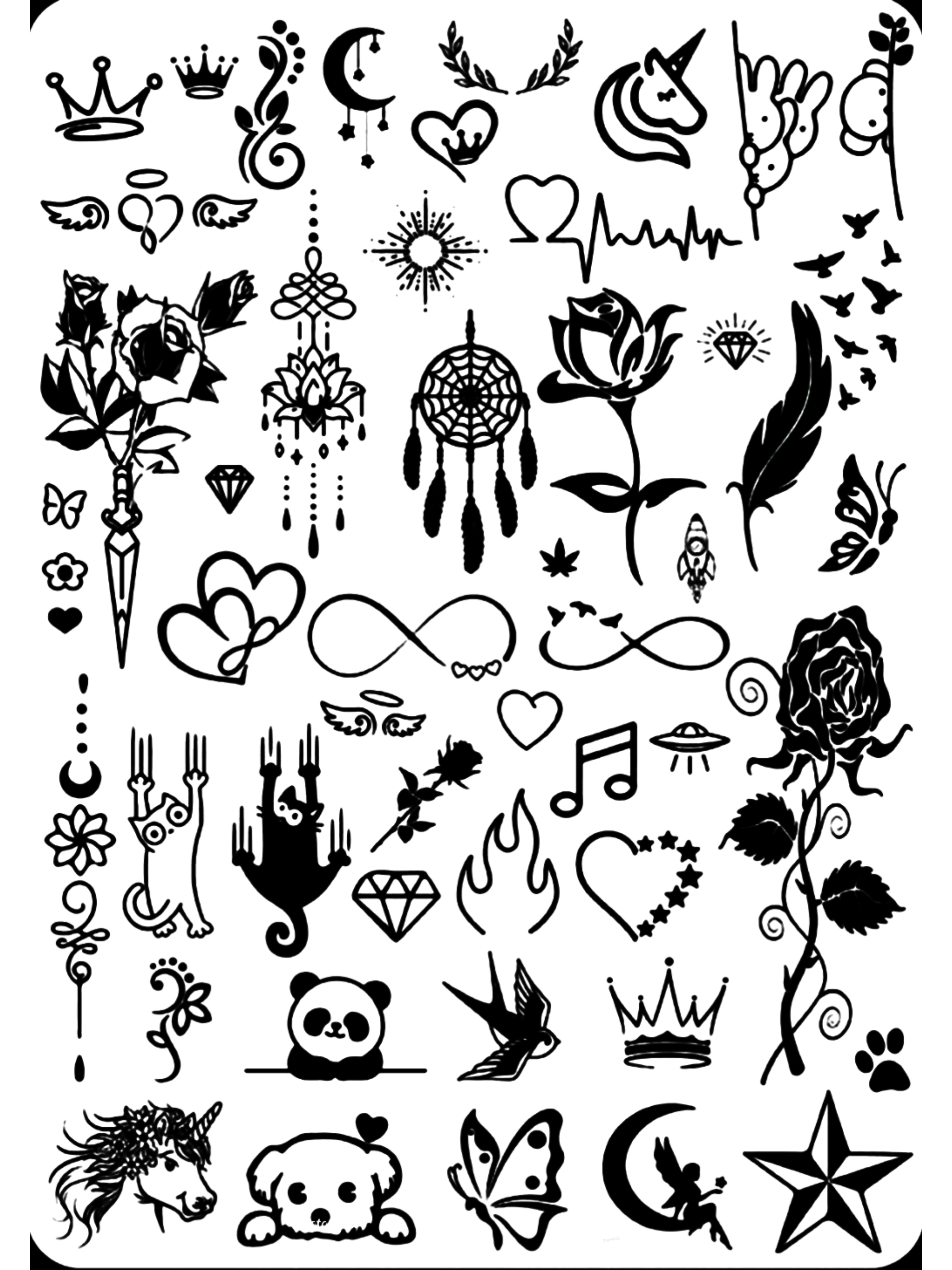 اسپری تتو وطرح های زنانه