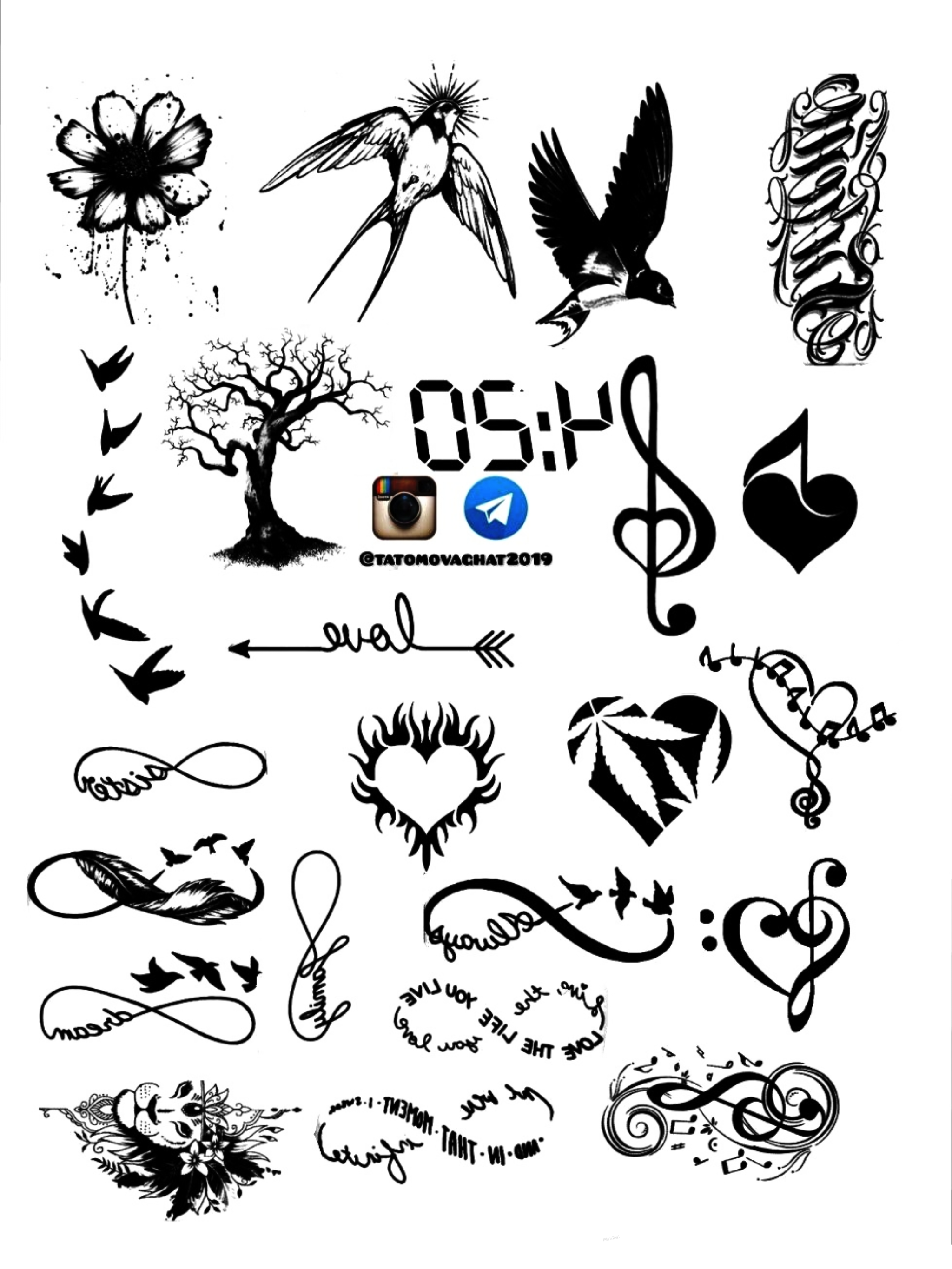 اسپری تتو وطرح های زنانه